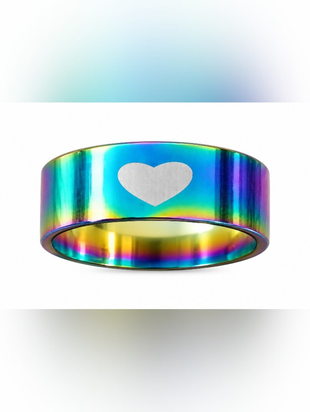 Stainless Steel Heart Ring